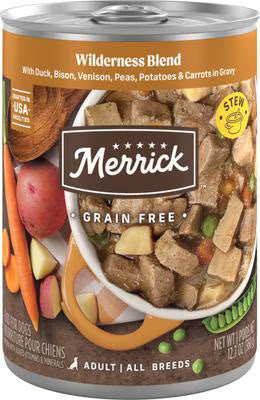 Merrick Grain Free Wilderness Blend Wet Dog Food (12.7oz) - Majestic Pet Kingdom