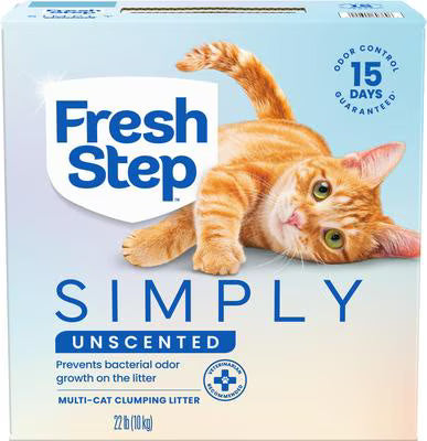 Cat Litter Fresh Step Simply Unscented Clumping Clay 20lb
