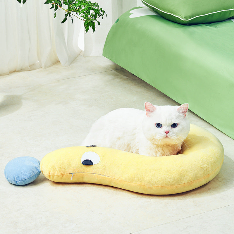 Cat Pillow Universal Four Seasons Pet Sleeping Dog Pillow Dog Cushion Summer Kennel Pad Pet Supplies - Majestic Pet Kingdom