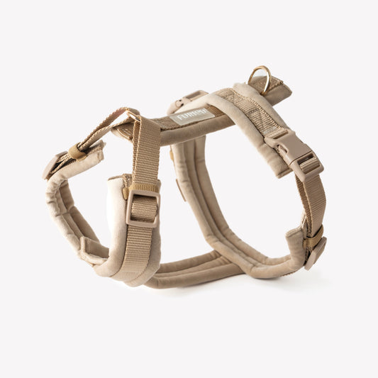 Sand - Velvet Dog Harness | Purrfect Pet Kingdom