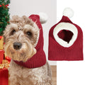 Christmas New Atmosphere Love Snowflake Elk Printing Knitted Warm Pet Dog Cat Fur Ball Hat - Majestic Pet Kingdom