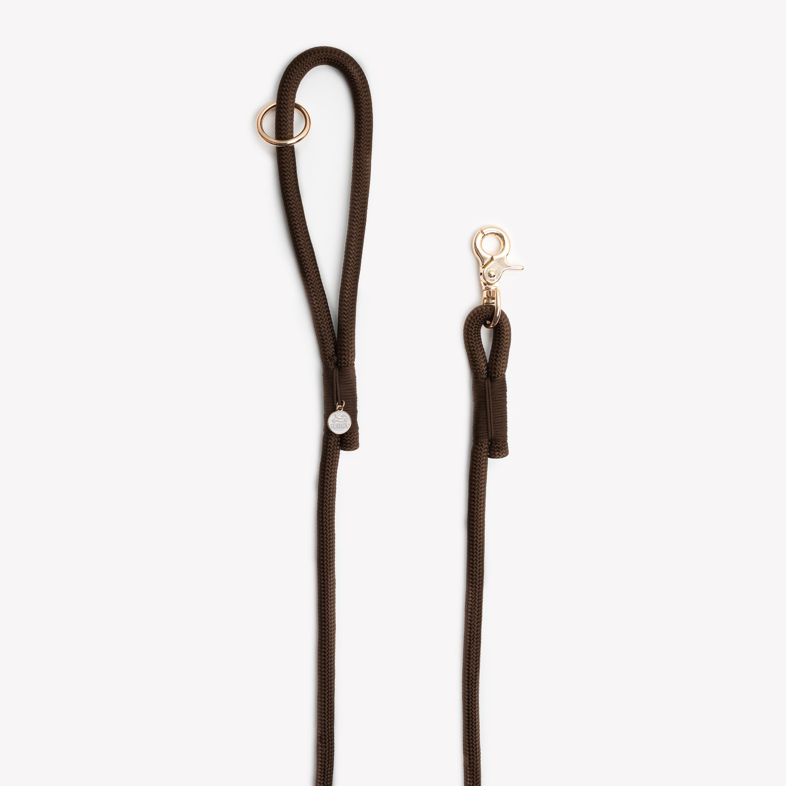 Brown' - Braided Rope Leash - Majestic Pet Kingdom