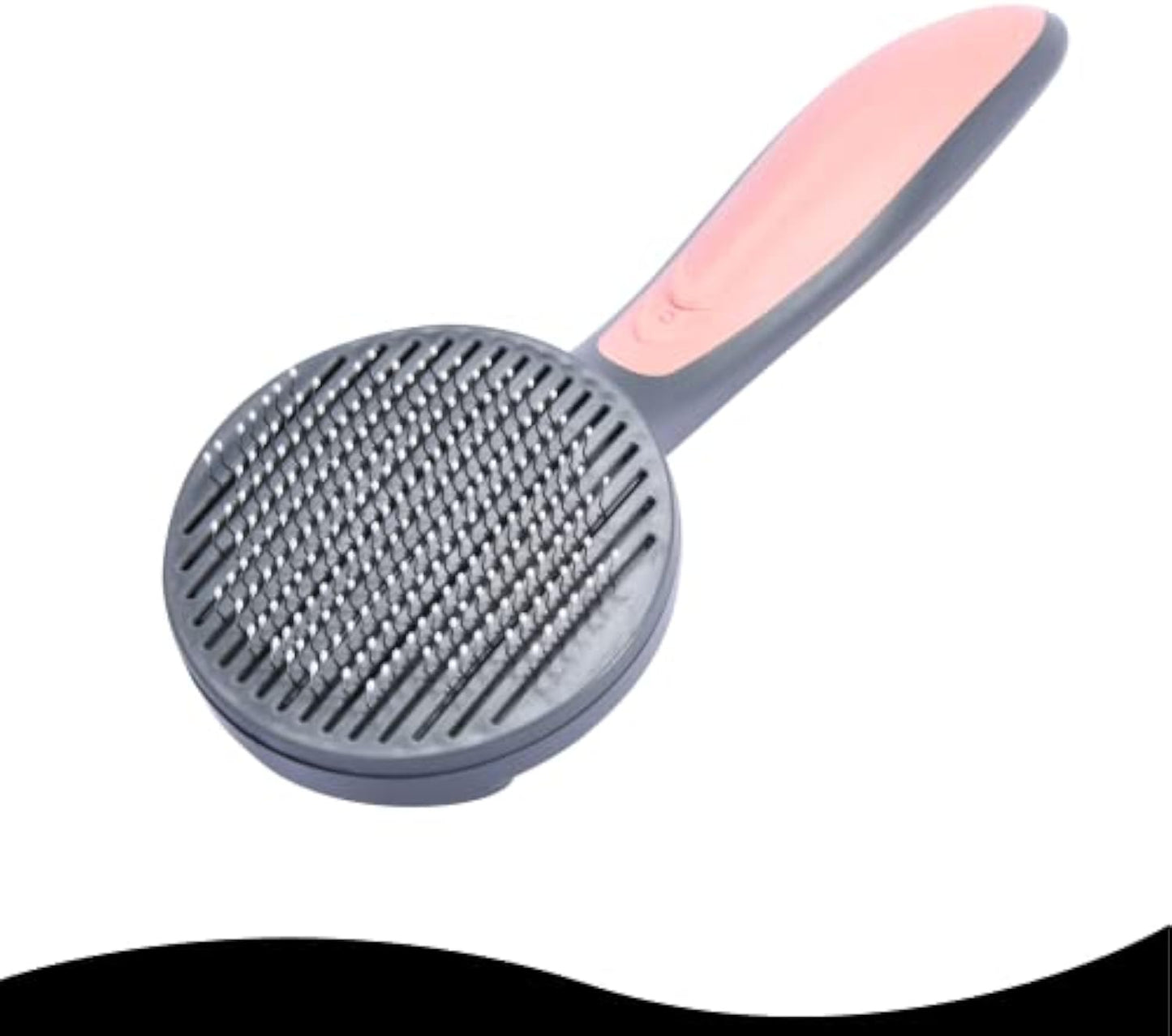 Dog Slicker Brush Self-Cleaning Deshedding Massage Comb Tool - Detail Angle 3 | Majestic Pet Kingdom