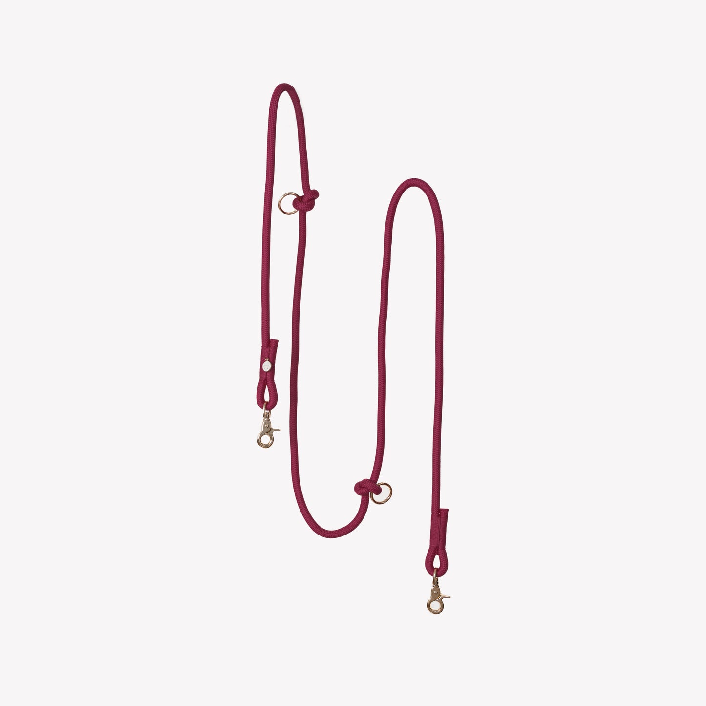 'Bordeaux' - Hands Free Braided Leash | Purrfect Pet Kingdom