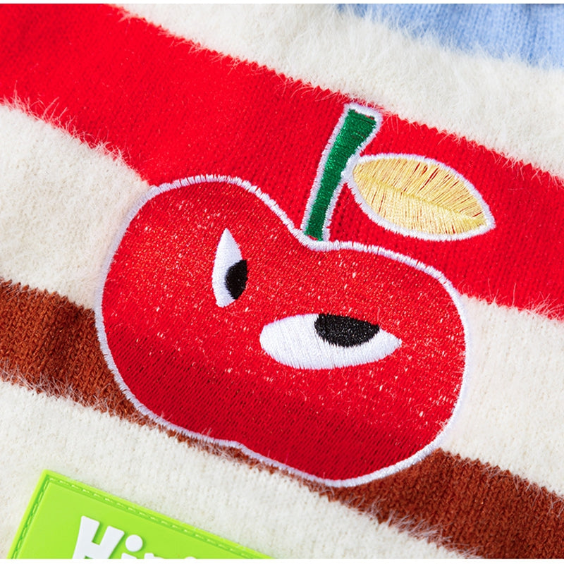 Pet Clothing, Corgi Special Rainbow Apple Striped Autumn And Winter Warm Medium-sized Dog Pullover Sweater, Dog Clothing - Majestic Pet Kingdom