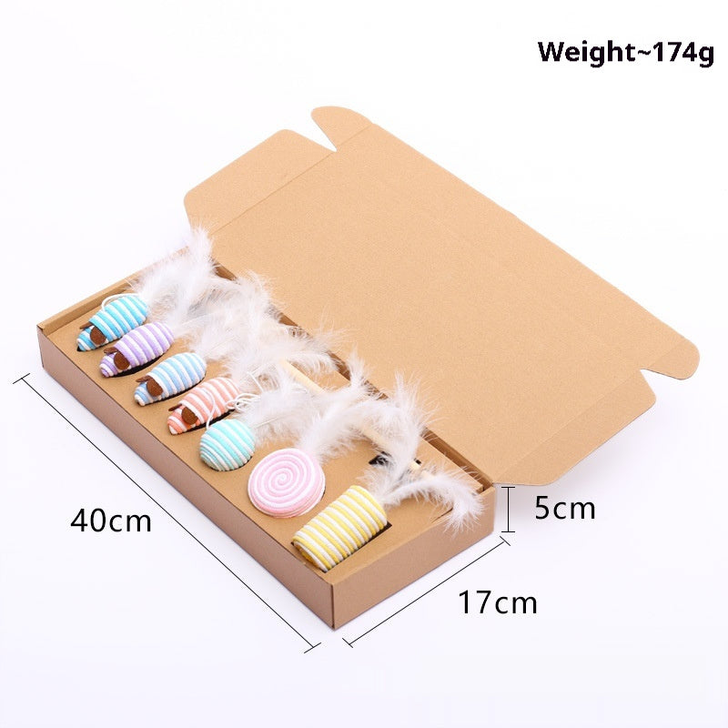 Pet Supplies Mouse Cat Toy Gift Set 7 Pieces