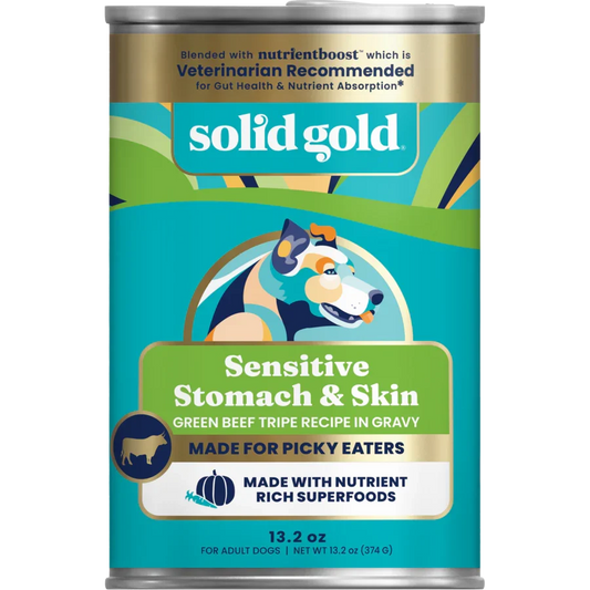 Solid Gold NutrientBoost Grain Free Green Beef Tripe Dog Pate (13.2oz) - Majestic Pet Kingdom