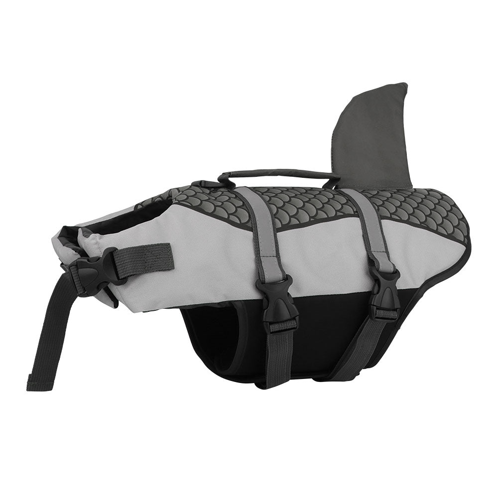 Swim Pet Dog Life Jacket Vest Clothes Life Vest Collar Harness Pets Swimming Summer Swimwear Scales Shark Pet Products - Majestic Pet Kingdom