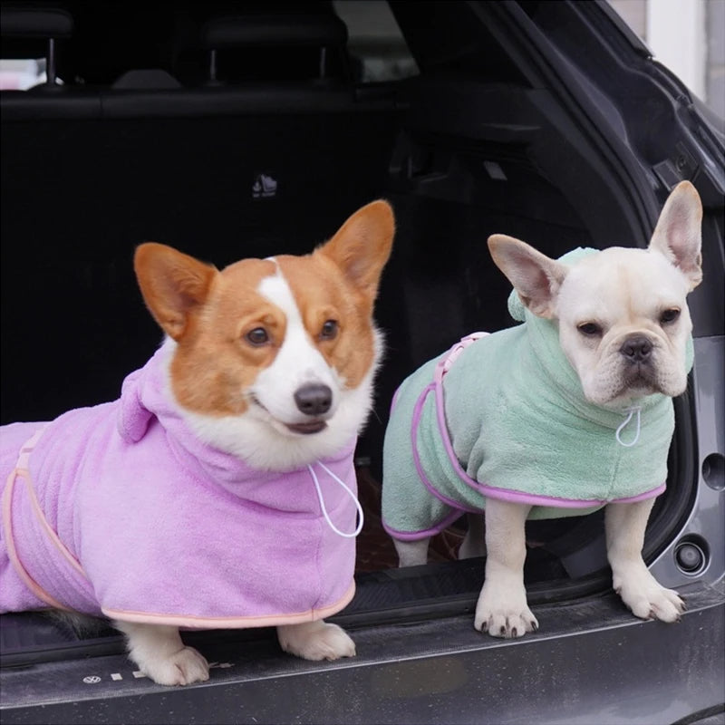 Pet Bathrobe Dog Bath Towel Super Absorbent Shower Cleaning Towel Dog Microfiber Drying Bath Towel Dogs Fast Dry Towel Pet Products - Majestic Pet Kingdom