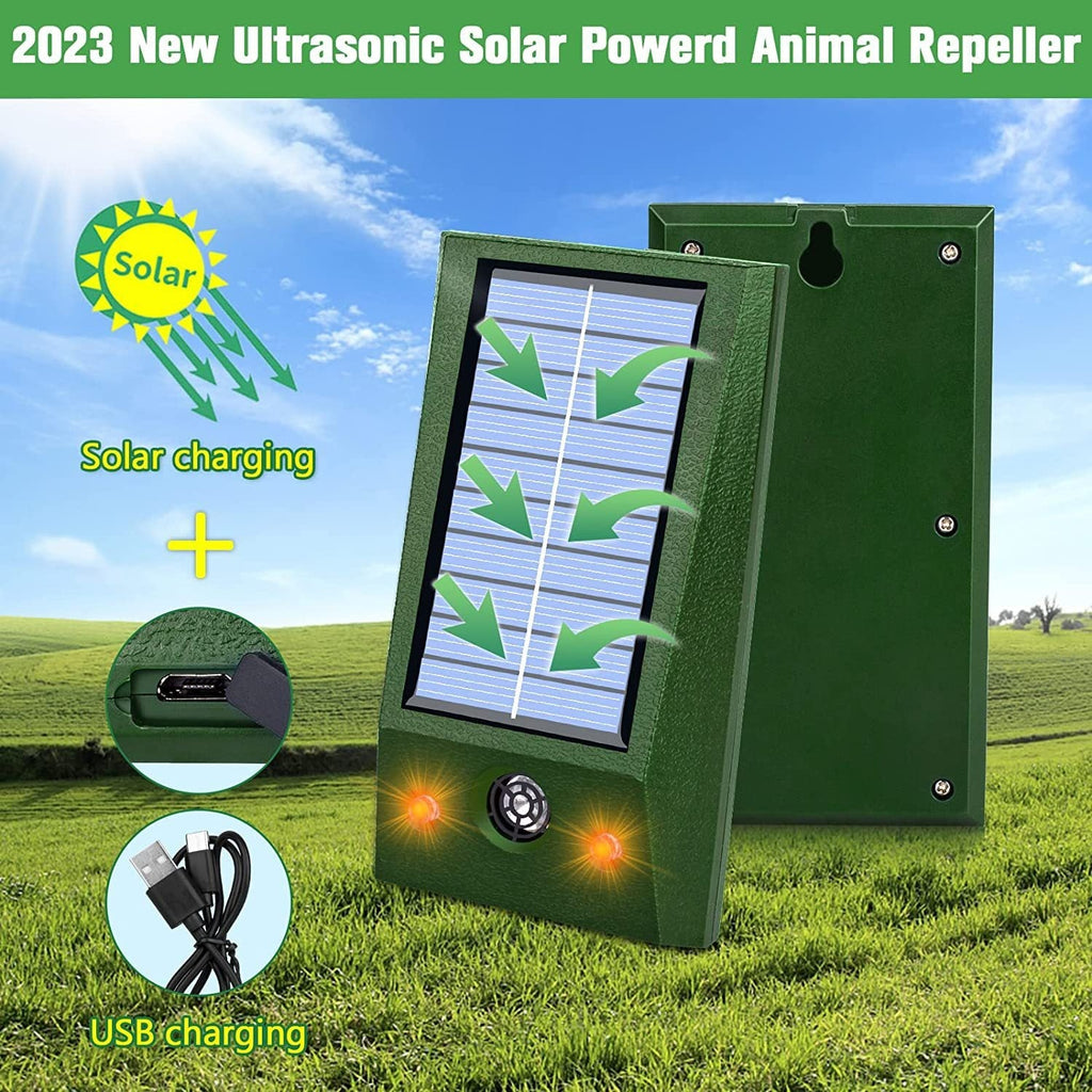 Ultrasonic mouse repeller Outdoor LED red and white flash bird repeller Ultrasonic dog repeller Cat repeller - Majestic Pet Kingdom
