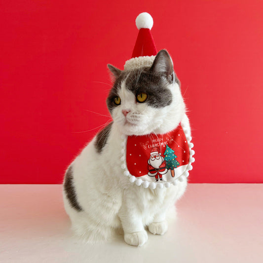 pet-christmas-dress-up,-cat-scarf,-scarf,-christmas-supplies,-hat-decorations,-dog-cute-set,-scarf-luxury-view-2 | Majestic Pet Kingdom