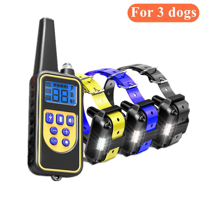 Dog training supplies - bark control device. The collar features electric shock and vibration for training. - Majestic Pet Kingdom