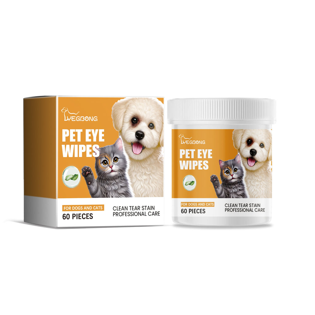 Pet Eye Cleaning Wipes: Tear Stain Remover for Dogs & Cats