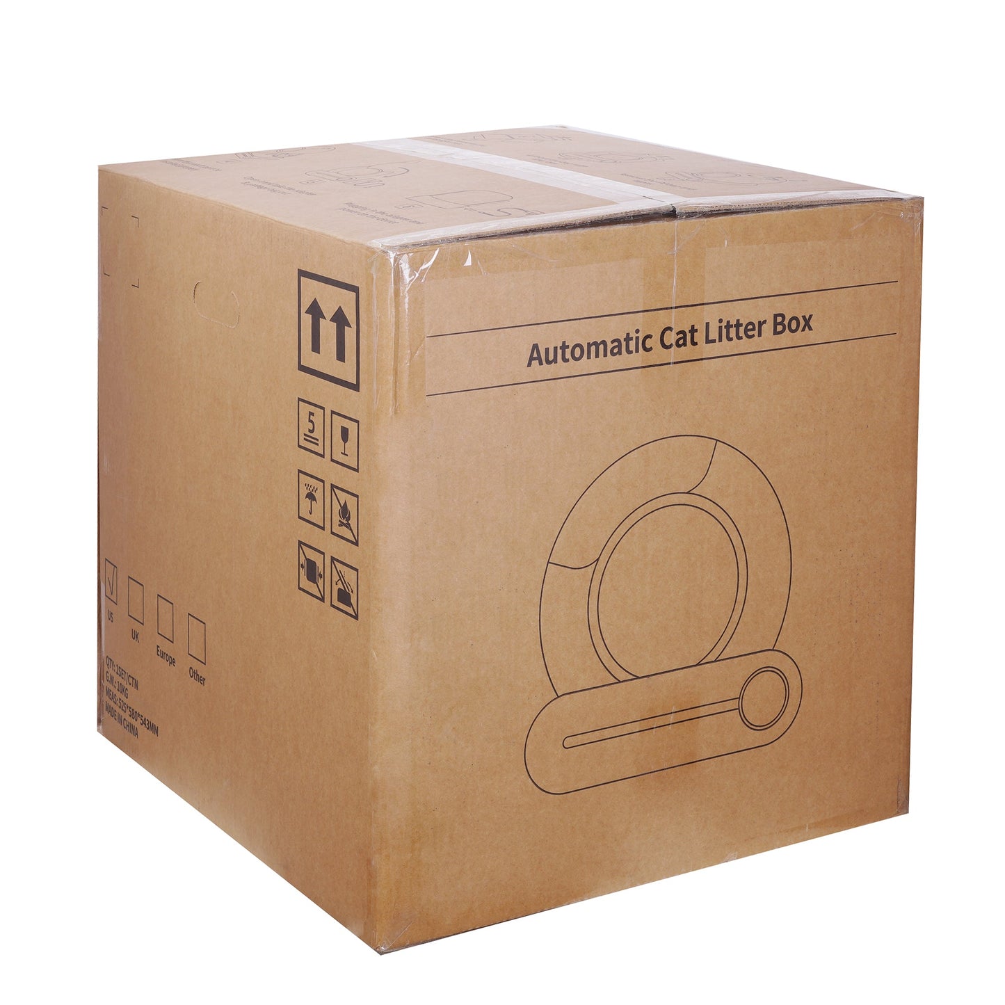 Smart Automatic Cat Litter Box - WiFi App Control & Odor