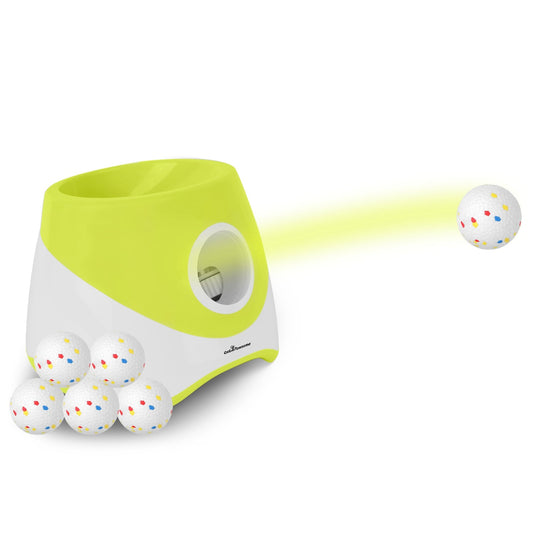 Automatic Dog Ball Launcher Rechargeable Interactive Pet Ball Thrower for Small Medium Dogs Interactive Dog Fetch Toy with 3 Adjustable Distance Setti | Purrfect Pet Kingdom