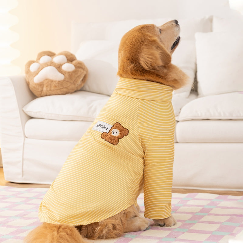 Autumn And Winter Big Dog Clothing, Golden Retriever Border Collie Quick Warm Two-legged Thin Fleece, Medium And Large Dog Base Shirt, Pet Clothing - Premium Pet Accessory