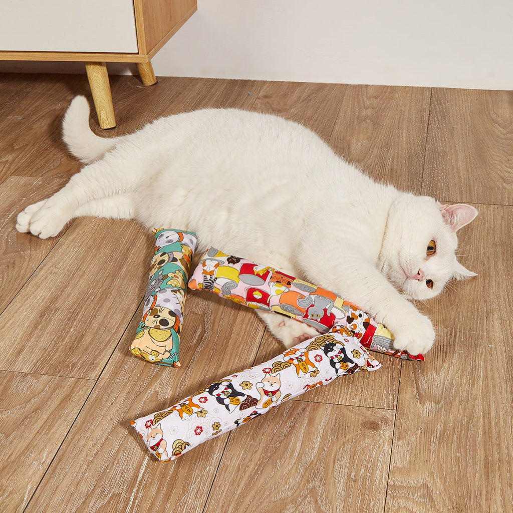 Creative Catnip Pillow Cat Teaser Toy Cat Pillow Pet Supplies Bite Grinding Claw Cross-border Amazon Hot