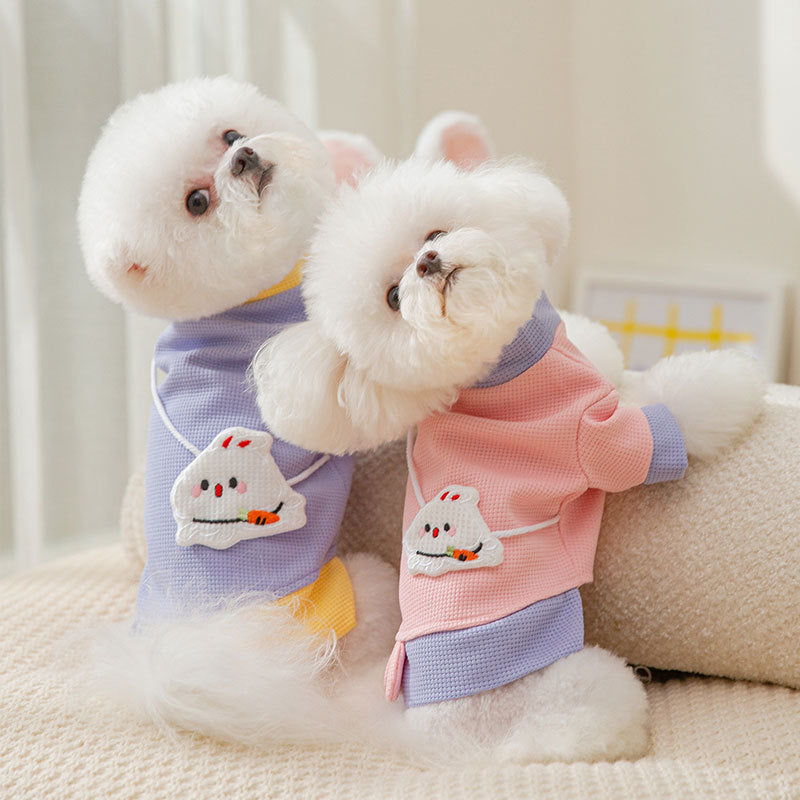 Pet Dog Hoodie Cartoon  Lightweight Coat For Small Dogs Fashionable Pet Outfit - Premium Pet Accessory