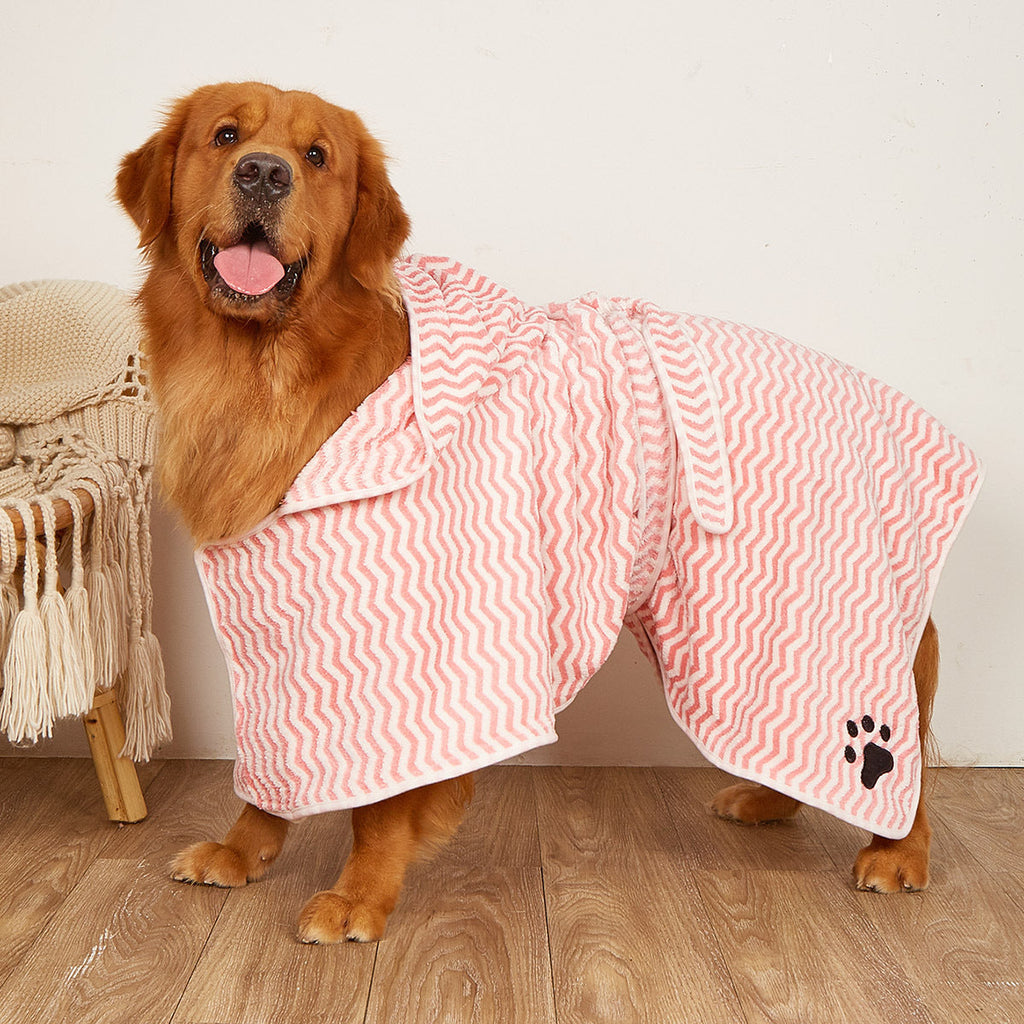 Pet Dogs And Cats Microfiber Bathrobe Towel - Majestic Pet Kingdom