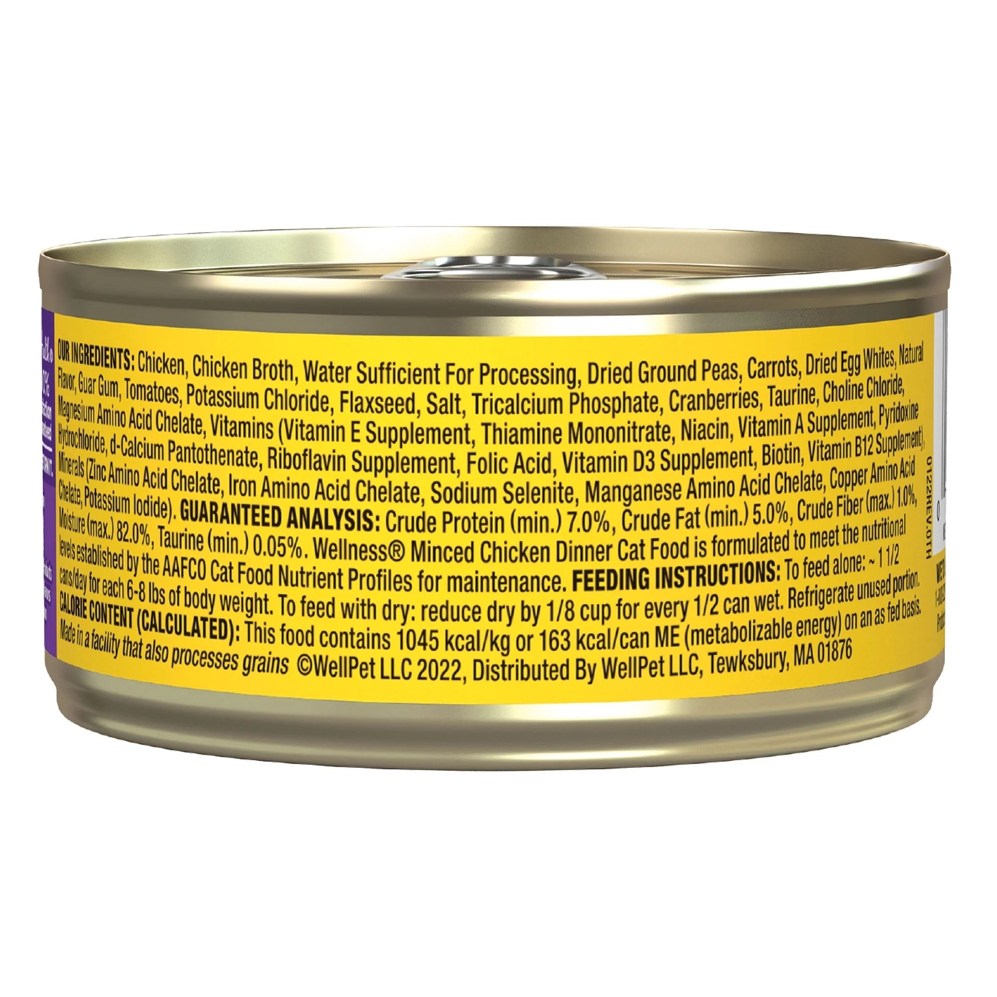 Wellness Complete Health Adult Chicken Dinner Pate Wet Cat Food (3oz) - Majestic Pet Kingdom