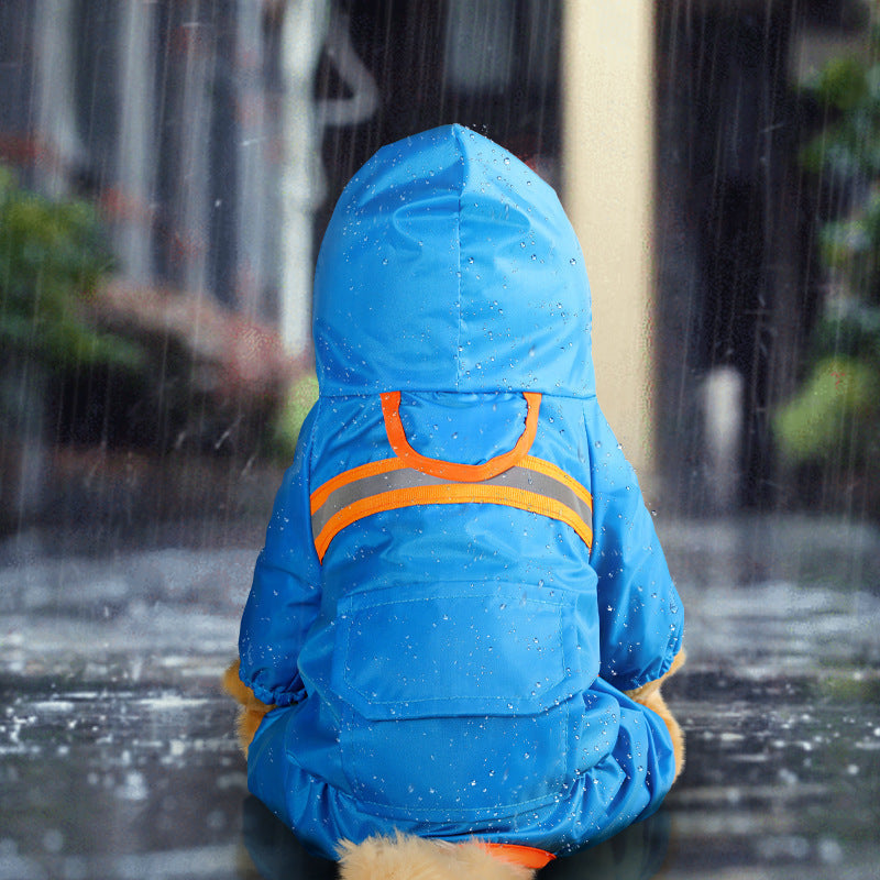 Pet Reflective Raincoat Pet Clothes Pet - Majestic Pet Kingdom