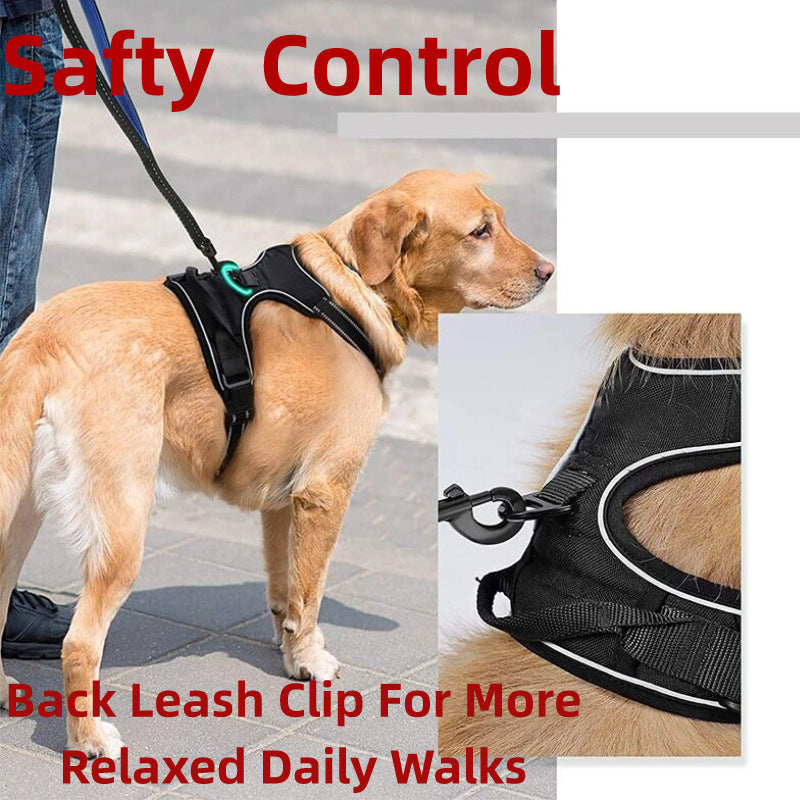 Vest-style Reflective And Breathable Chest-strap Leash - Majestic Pet Kingdom