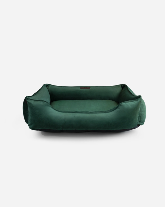 Chester & Lee Classic Velvet Sleeper Dog Bed Green