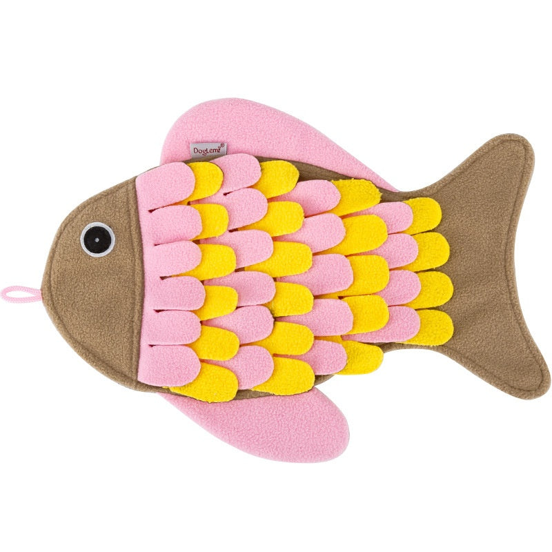 Fish-shaped Smell Blanket Training Cat Toy Food Bowl Toy - Majestic Pet Kingdom