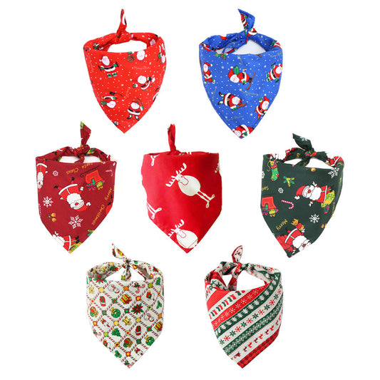 Cotton Triangle Scarf & Bib Set for Dogs & Cats