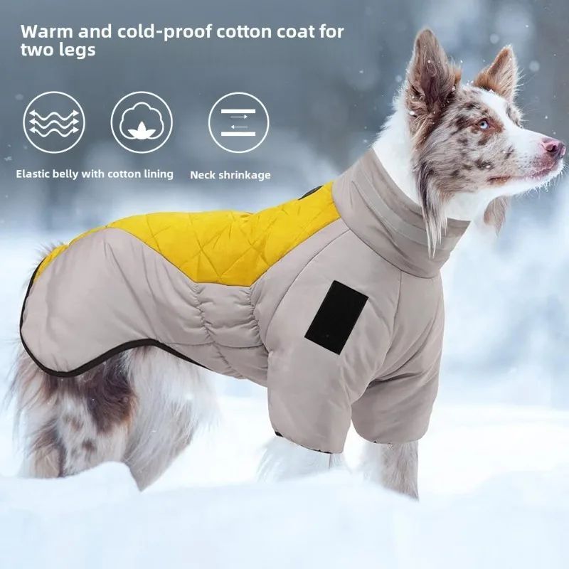 Waterproof Large Dog Jacket Warm Dog Clothes Winter Coat French Dog Reflective Dog Cold Weather Coats Pet Snow Jacket - Purrfect Pet Kingdom™