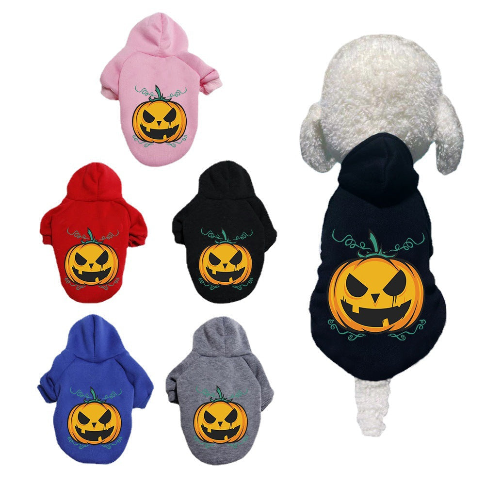Halloween Pumpkin Dog Pattern Sweater Clothes Pet Suppl