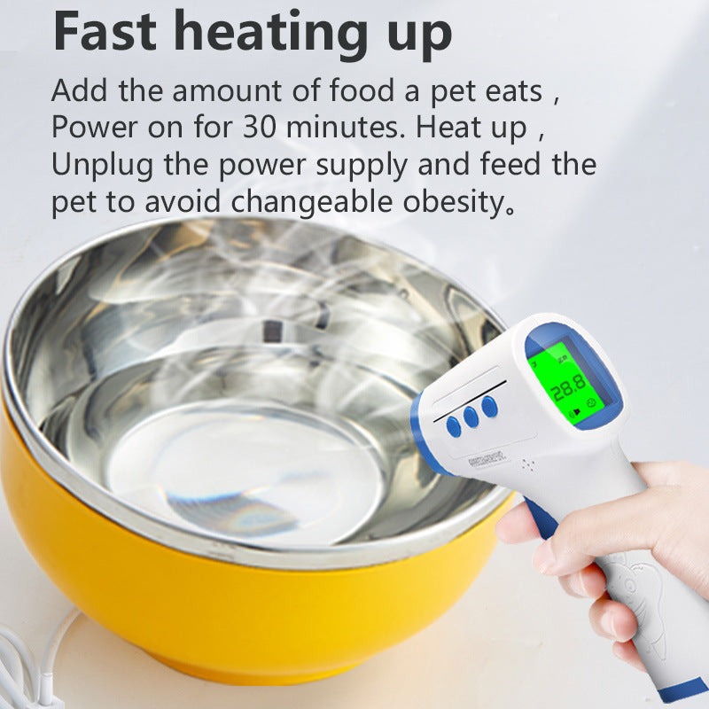 Pet Heated Bowl Constant Temperature Food Water Dish 2-Pack