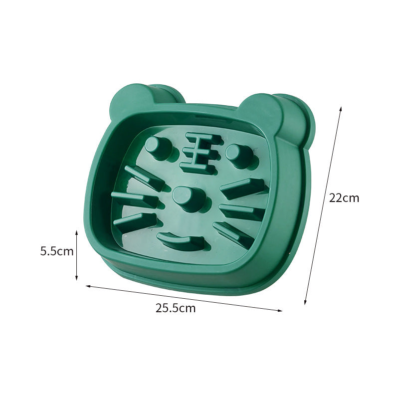 Dog Bowl Slow Feeder Anti-Choking Food Basin for Medium Dogs - Detail Angle 4 | Majestic Pet Kingdom