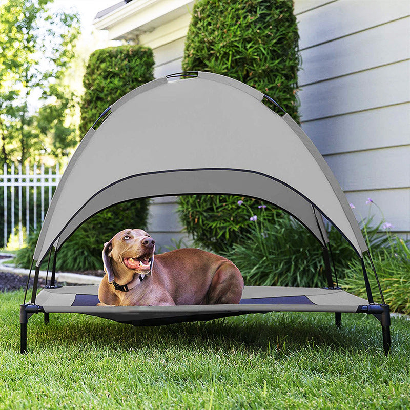 Dog Bed Elevated Outdoor Cot Canopy Tent Sunshade Camping Bed - Majestic Pet Kingdom