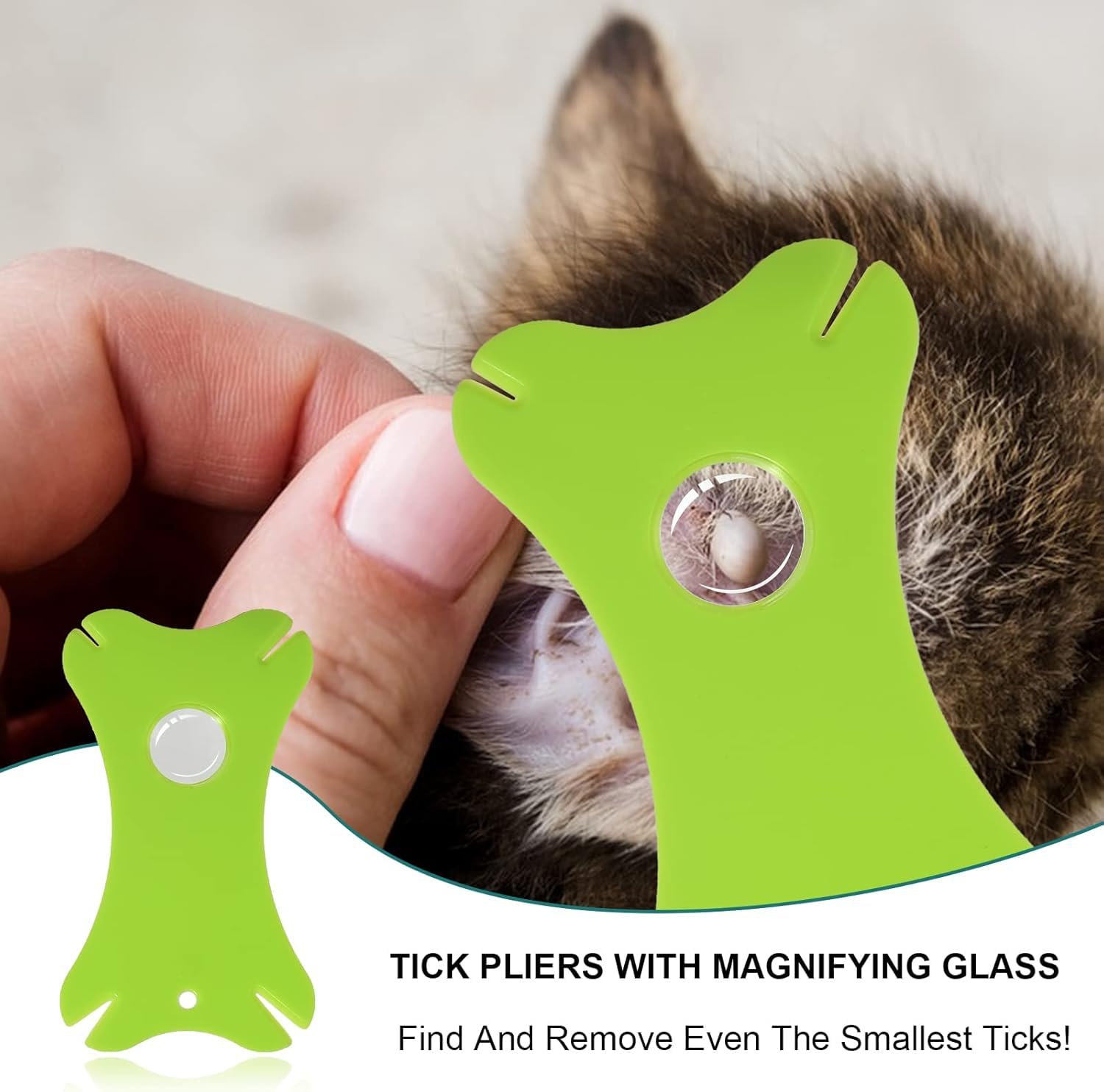 Pet Tick Removal Kit 8-in-1 Tweezers Flea Comb Storage Box - Detail Angle 6 | Majestic Pet Kingdom