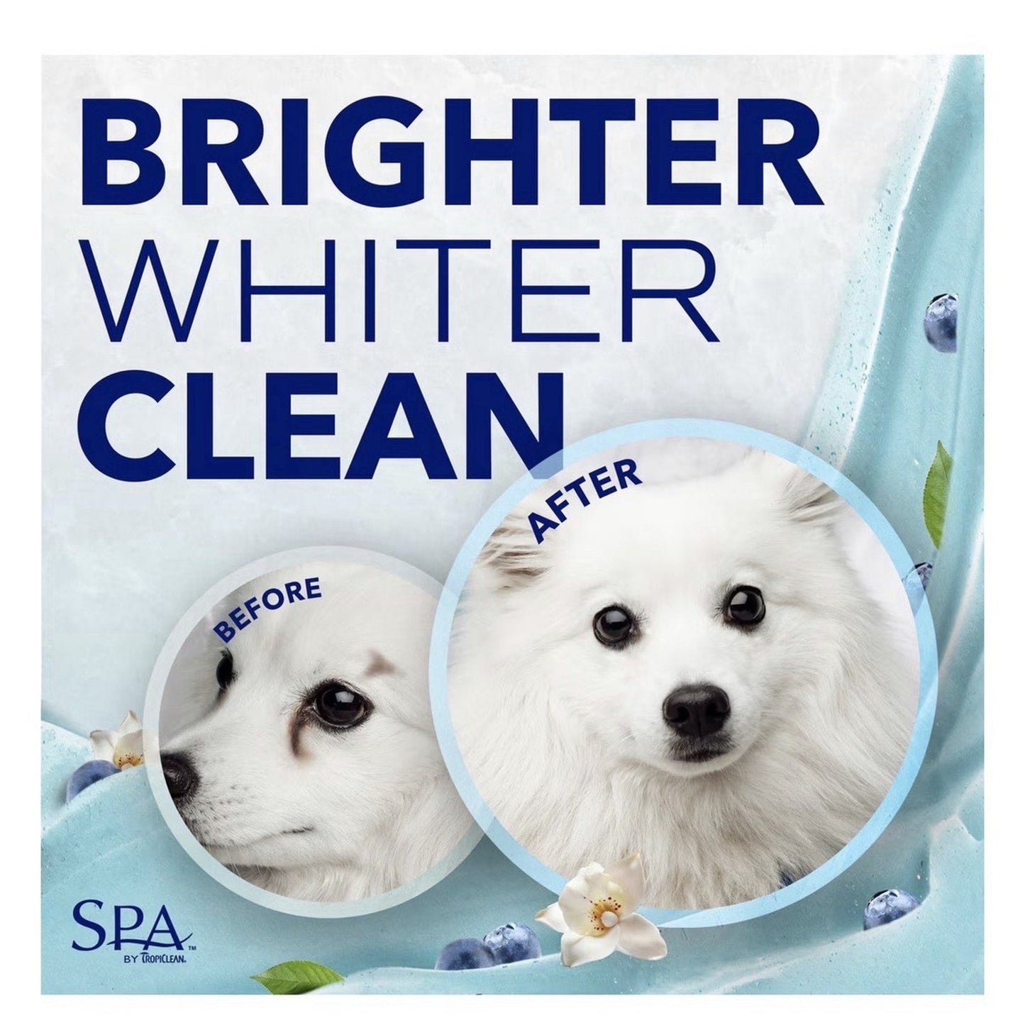 Pet Facial Scrub Oatmeal Blueberry Tear Stain Cleanser 8 fl oz - Detail Angle 2 | Majestic Pet Kingdom