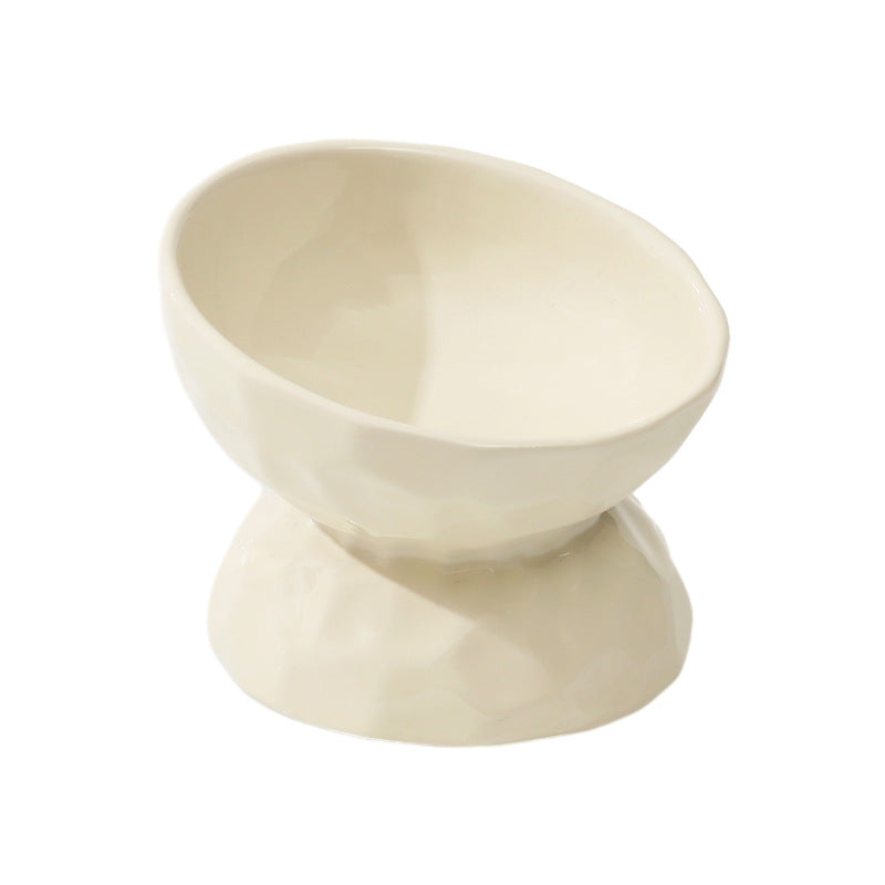 Ceramic High Leg Cervical Support Oblique Bowl