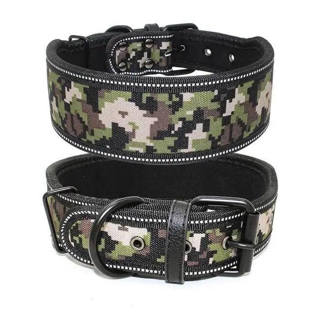 Dog Collar Reflective Adjustable Nylon Quick-Release Buckle - Detail Angle 6 | Majestic Pet Kingdom