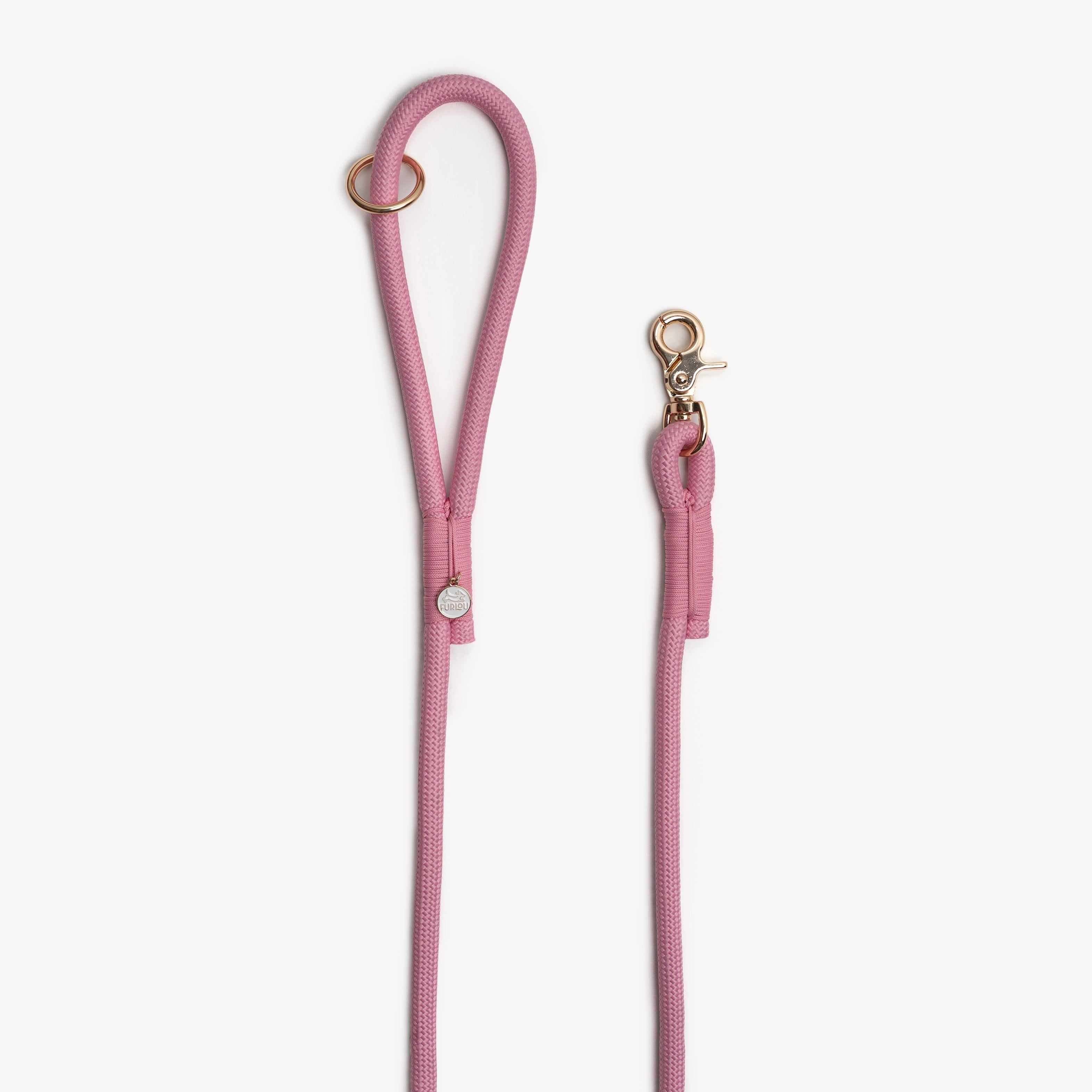 Pink' - Braided Rope Leash - Majestic Pet Kingdom
