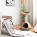 28 Inches Hand-Made Cat Tree Tower with Jump Platform - Majestic Pet Kingdom