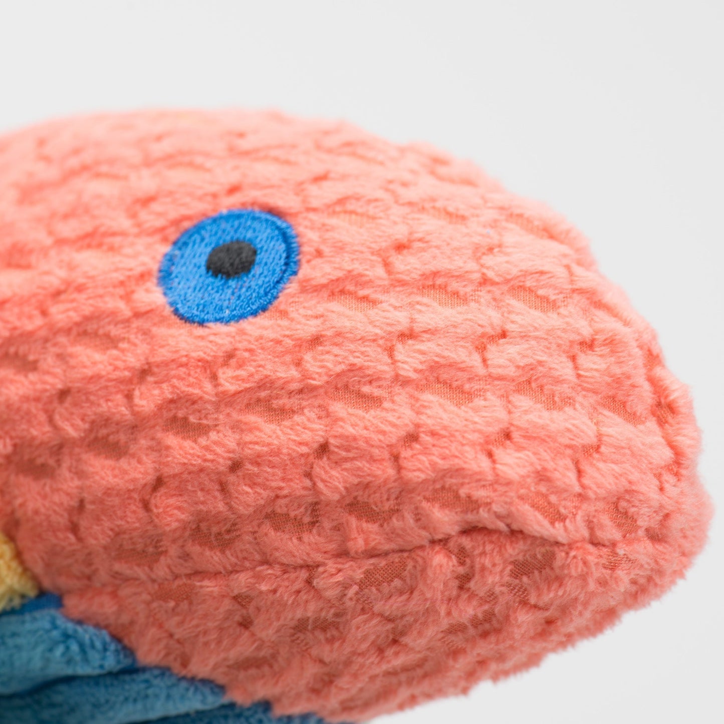 Dog Plush Toy Raucous Rainbow Trout Knottie Squeaky Fish Toy