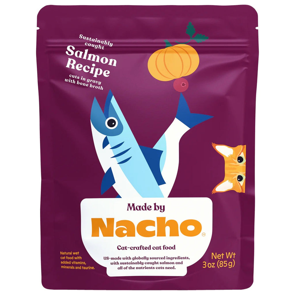 Made By Nacho Salmon In Gravy Cuts Cat Food (3oz) - Majestic Pet Kingdom