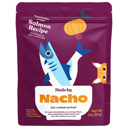 Made By Nacho Salmon In Gravy Cuts Cat Food (3oz) - Majestic Pet Kingdom