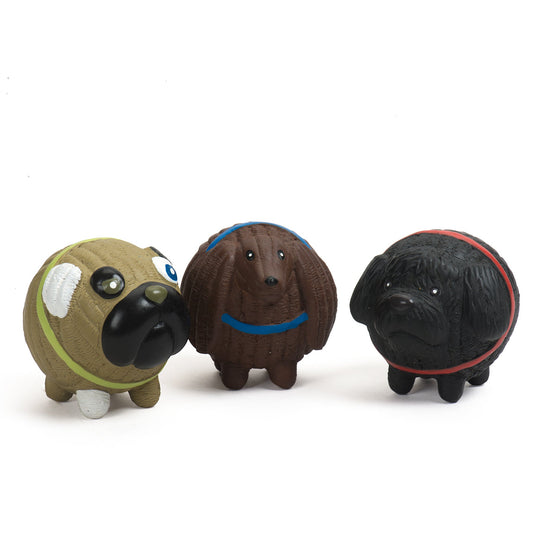Assorted Ruff-Tex® HuggleMutt™ Latex Balls Dog Toys, 3 Best