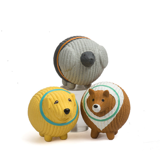 Assorted Ruff-Tex® HuggleMutt™ Latex Balls Dog Toys, 3 Best