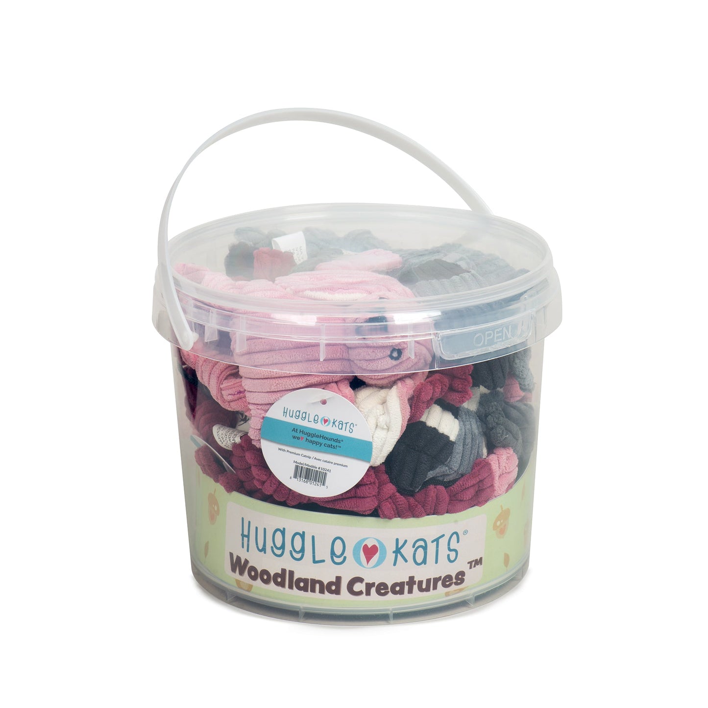 HuggleKats® Woodland Bucket of Cat Toys, 12 Pack - Premium