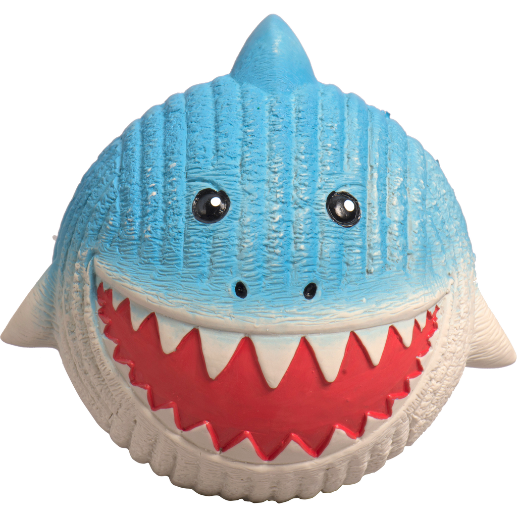 Finn the Shark Ruff-Tex® Latex Ball Dog Toy, Large - Premium