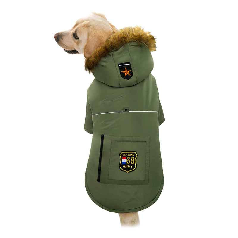 Dog Clothes Autumn And Winter Large Dog Down Jacket - Majestic Pet Kingdom