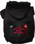 Inside My Bones Skeleton Halloween Pet Hoodie