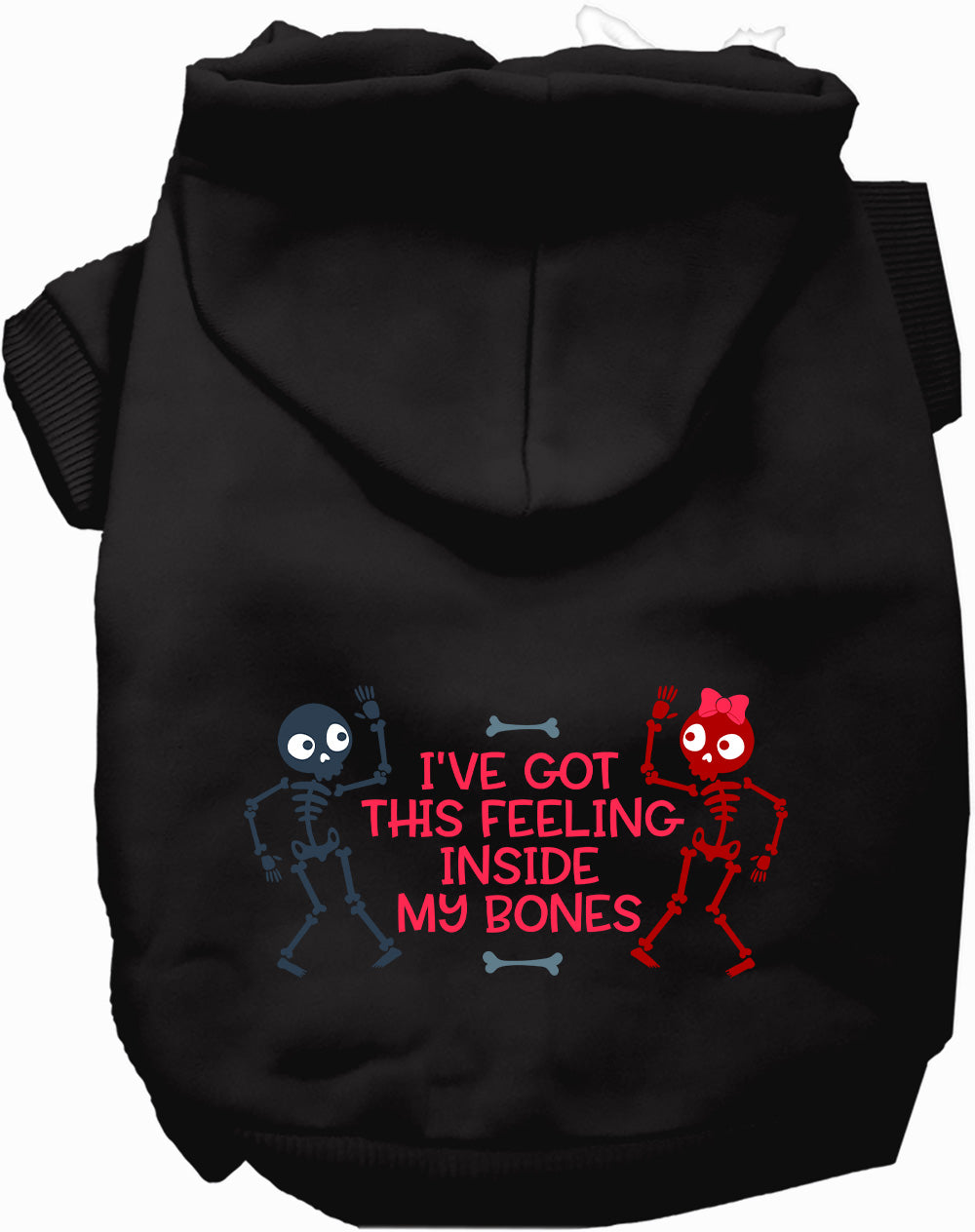 Inside My Bones Skeleton Halloween Pet Hoodie
